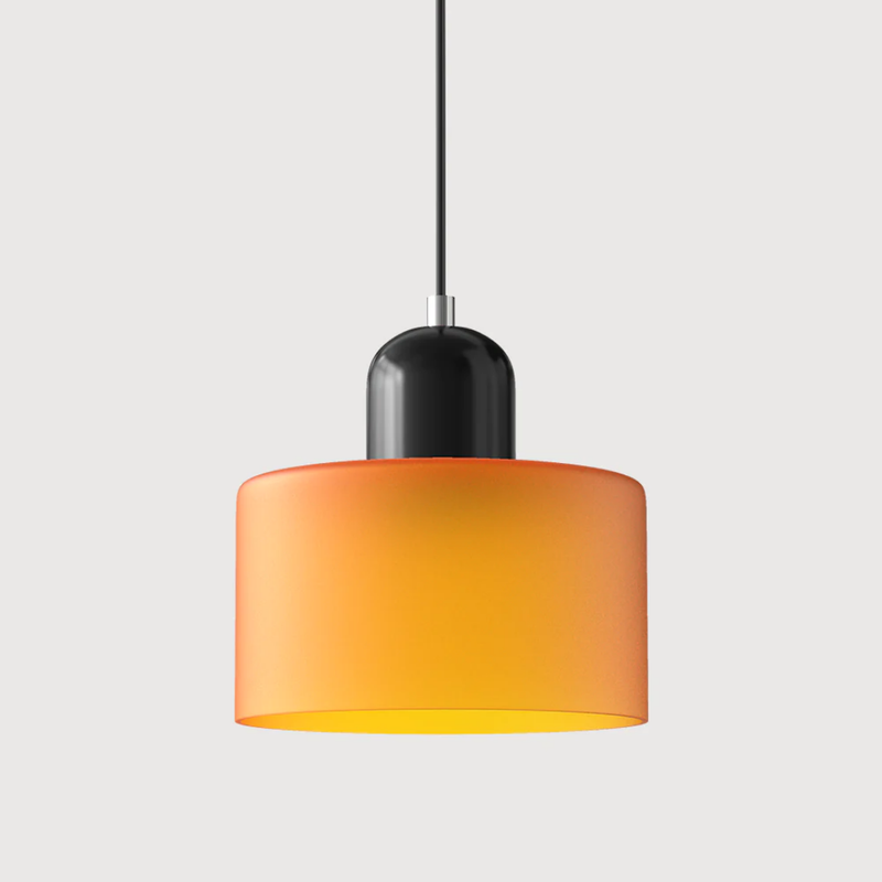 Retro Hanging Lamp | Adjustable Kitchen Pendant Light with Warm Glass Shade