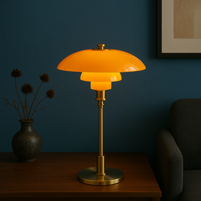 Scandinavian Style Table Lamp with Dimmable LED Light
