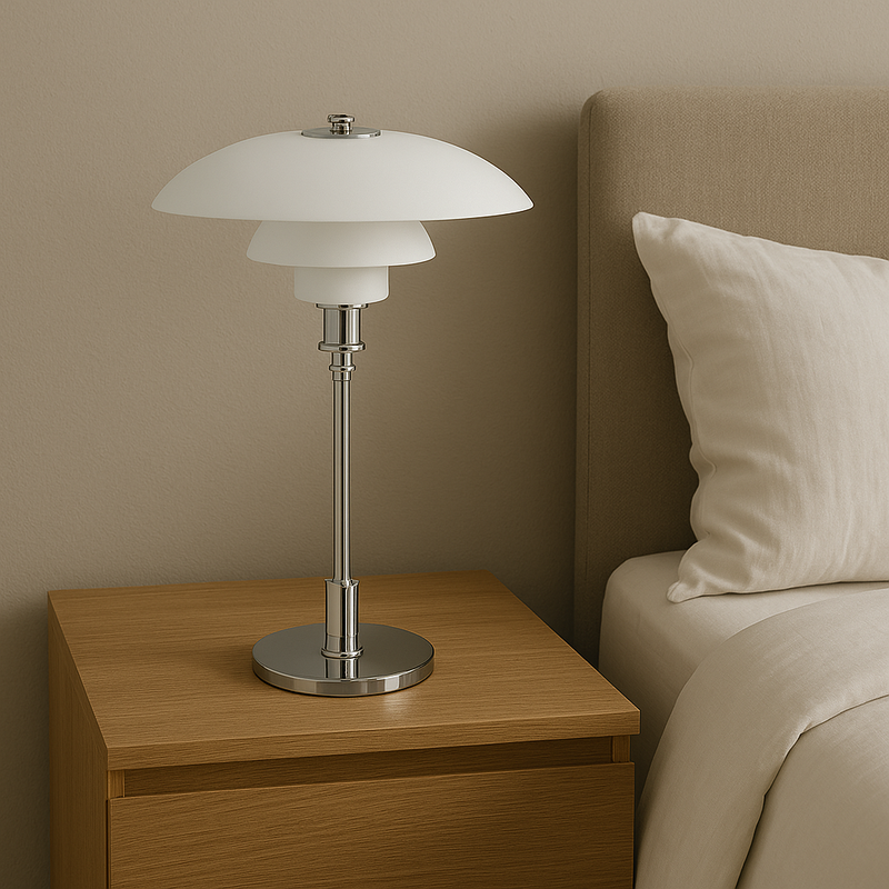 Scandinavian Style Table Lamp with Dimmable LED Light