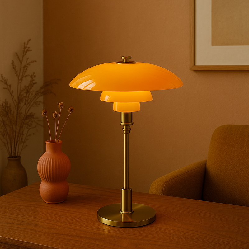 Scandinavian Style Table Lamp with Dimmable LED Light