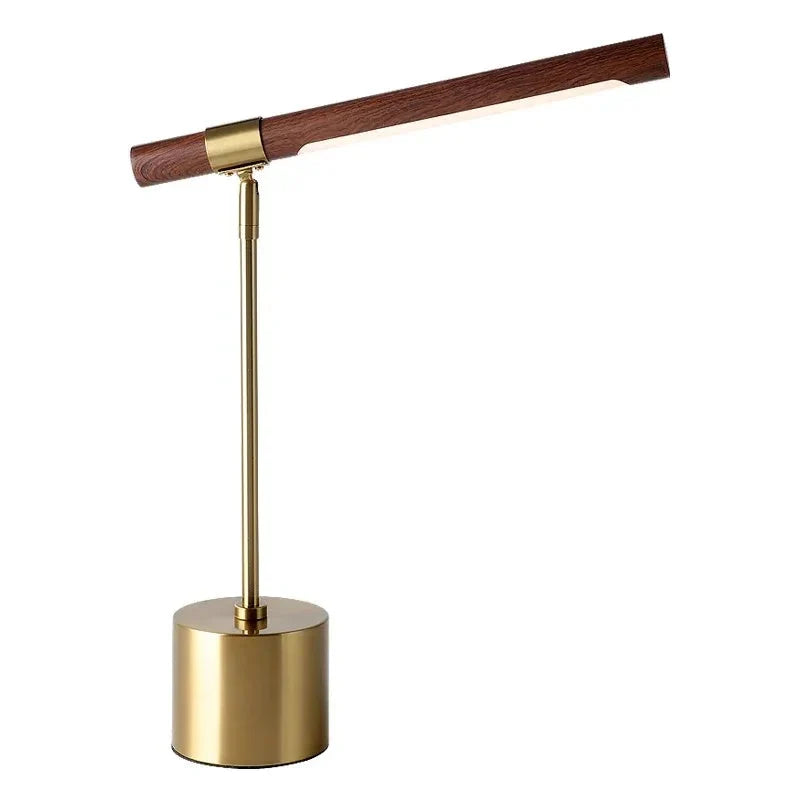 Sleek Metal Industrial Desk Lamp with LED Light