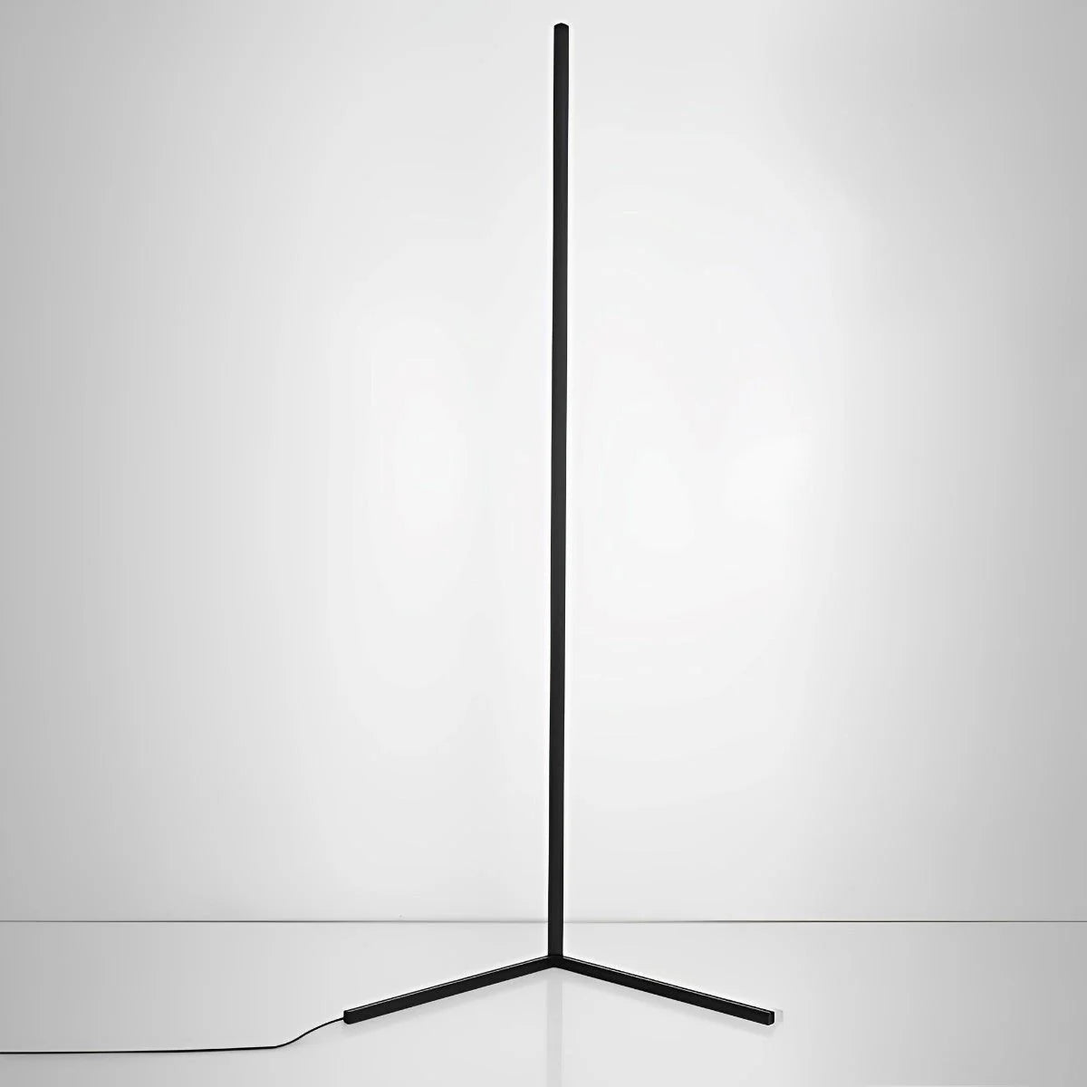 Slim Black Modern Floor Corner Lamp