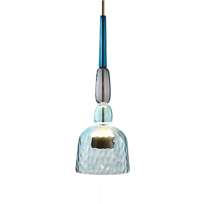 Stacked Coloured Glass Pendant Light