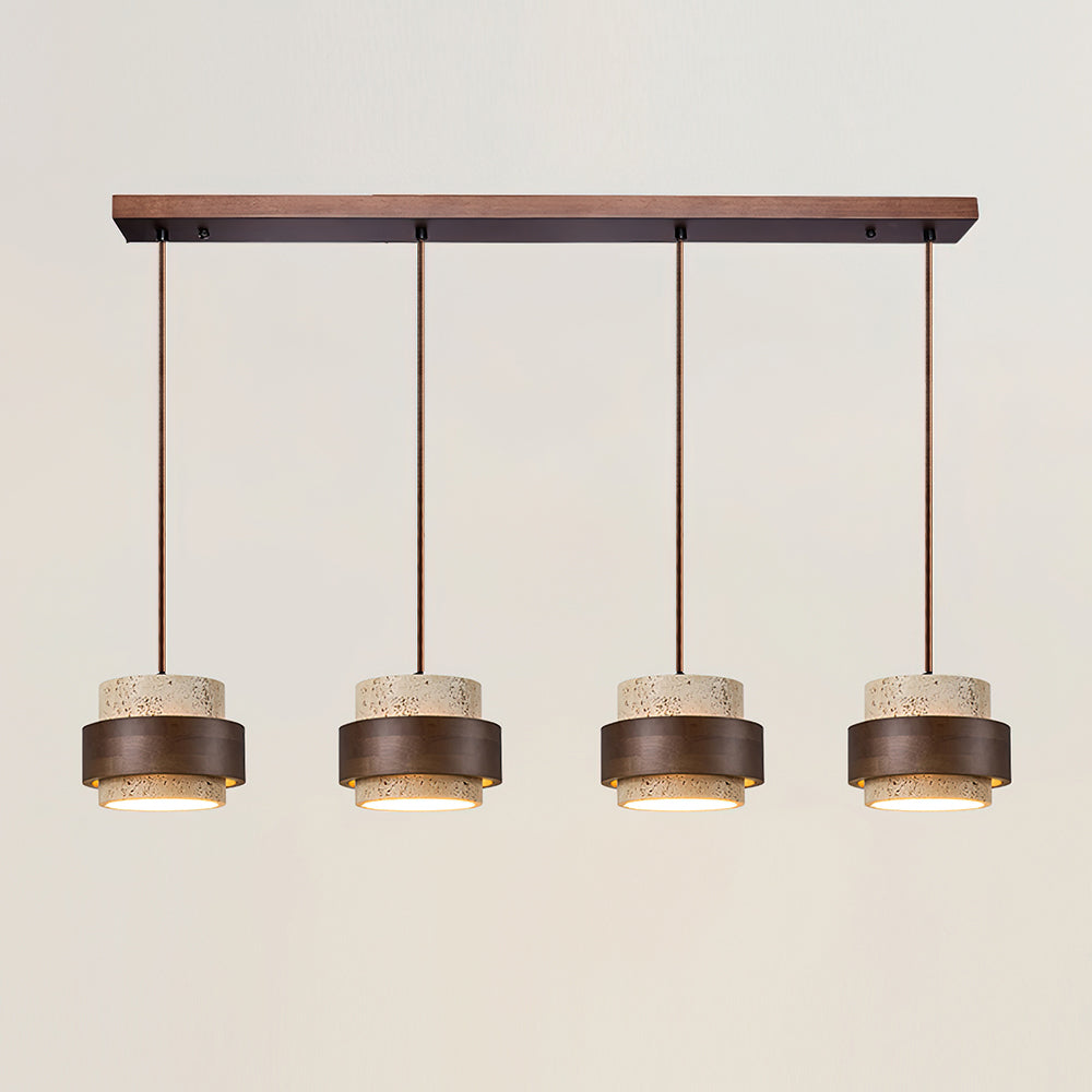 Travertine Elegance | Stylish Modern Kitchen Pendant Lighting Fixture