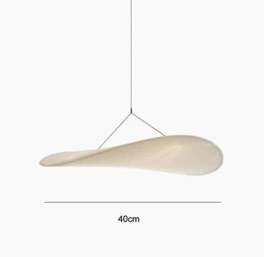 Japandi Collection | Black Pendant Light with Silk Shade & LED