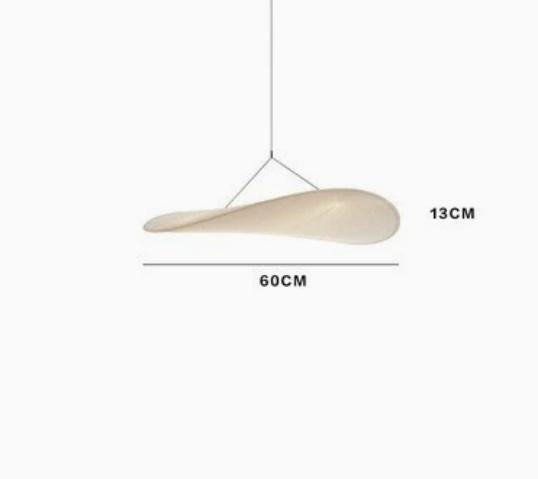 Japandi Collection | Black Pendant Light with Silk Shade & LED